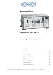 Schaudt Elektroblock EBL 208 S G Montageanleitung
