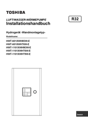 Toshiba HWT-1101XWHT6W-E Installationshandbuch