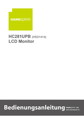 HANNspree HC281UPB Bedienungsanleitung