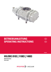 Pfeiffer Vacuum HILOBE 11003 Betriebsanleitung