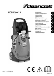 CleanCraft HDR-K 60-13 Übersetzung Der Originalanleitung
