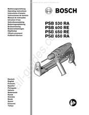 Bosch PSB 650 RE Bedienungsanleitung