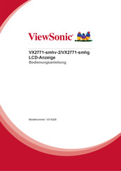 ViewSonic VX2771-smhv-2 Bedienungsanleitung