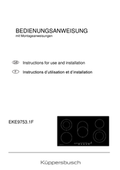 Küppersbusch EKE9753.1F Bedienungsanweisung Mit Montageanweisungen