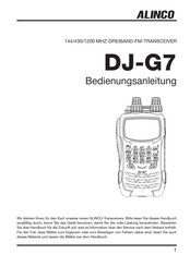 Alinco DJ-G7EG Bedienungsanleitung