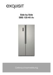 exquisit Side by Side SBS 135-4X A+ Gebrauchsanweisung