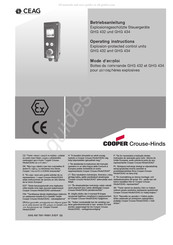 Cooper Crouse-Hinds CEAG GHG 434 Betriebsanleitung