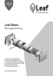 Leaf Ventilation Basic 700230 Montageanleitung