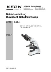 KERN Optics OBT 103 Betriebsanleitung