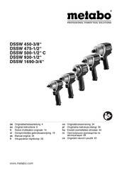 Metabo 01548 Originalbetriebsanleitung