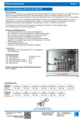 Strawa Comfort Regelstation FBR-18-H-W1-WMZ-C69 Bedienungsanleitung