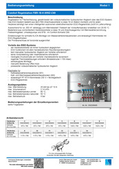 Strawa Comfort Regelstation FBR-18-H-WMZ-C69 Bedienungsanleitung