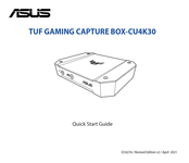 Asus TUF GAMING CAPTURE BOX-CU4K30 Bedienungsanleitung