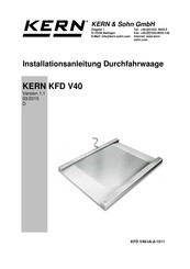 KERN KFD V40 Installationsanleitung