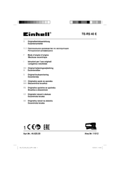 EINHELL TE-RS 40 E Originalbetriebsanleitung