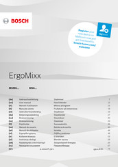 Bosch ErgoMixx MS6CA41H50 Gebrauchsanleitung