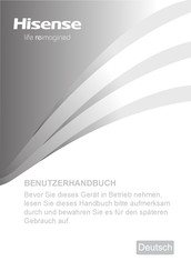 Hisense FCN337B4-Serie Benutzerhandbuch
