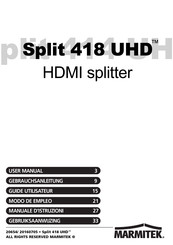 Marmitek Split 418 UHD Gebrauchsanleitung