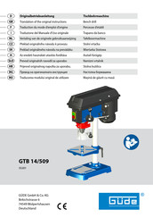 Gude GTB 14/509 Originalbetriebsanleitung