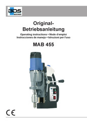 BDS Maschinen MAB 455 Originalbetriebsanleitung