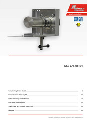 Bühler technologies GAS 222.30 Ex1 Kurzanleitung