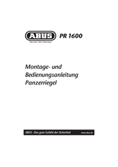 Abus PR 1600 Montage- Und Bedienungsanleitung