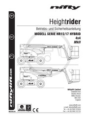 Niftylift HR15 HYBRID Serie Bedienungsanleitung