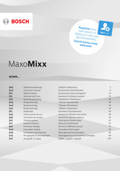 Bosch MaxoMixx MSM9 Serie Gebrauchsanleitung