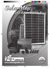 ubbink SolarMax 1000 Accu Bedienungsanleitung