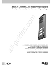 Vimar Elvox 3308 Installations- Und Benutzerhandbuch