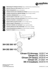 Westfalia Automotive 304 203 300 107 Montage- Und Betriebsanleitung