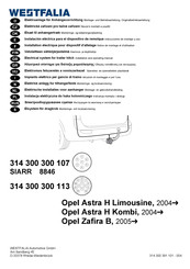 Westfalia 314 300 300 113 Montage- Und Betriebsanleitung