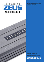 Hifonics ZEUS STREET ZXS1100/5 Bedienungsanleitung