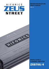 Hifonics ZEUS STREET ZXS700/4 Bedienungsanleitung