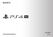 Sony PS4 Pro Sicherheitsanleitung