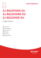 Sharp SJ-BA22IHXIE-EU Bedienungsanleitung