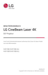 LG Cinebeam Laser 4K Benutzerhandbuch