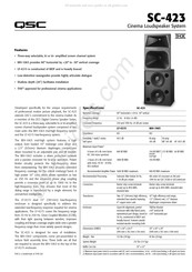 Qsc SC-423 Benutzerhandbuch