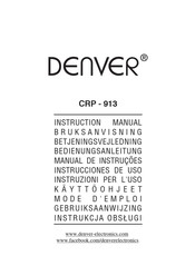 Denver CRP-913 Bedienungsanleitung
