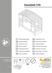 Ticaa Hausbett 310 H1000011897 Gebrauchsanweisung