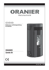 Oranier Sando 50 Bedienungs- Und Montageanleitung