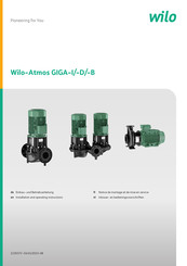 Wilo Atmos GIGA-B Einbau- Und Betriebsanleitung