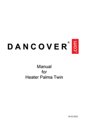 Dancover Palma Twin Bedienungsanleitung