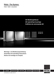 Rittal AX 6320.150 Montage- Und Bedienungsanleitung
