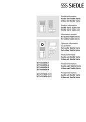 SSS Siedle SET VVP 850-2-01 Produktinformation
