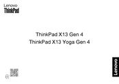 Lenovo ThinkPad X13 Yoga Gen 4 Installationsanleitung
