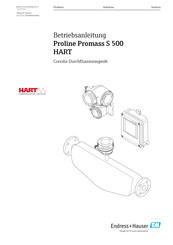 Endress+Hauser Proline Promass S 500 HART Betriebsanleitung
