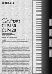 Yamaha Clavinova CLP-120 Bedienungsanleitung