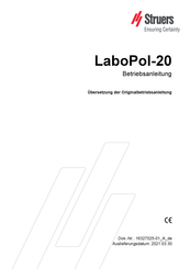 struers LaboPol-20 Betriebsanleitung