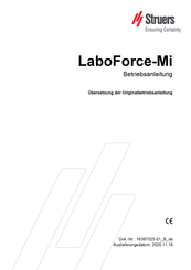 struers LaboForce-Mi Betriebsanleitung